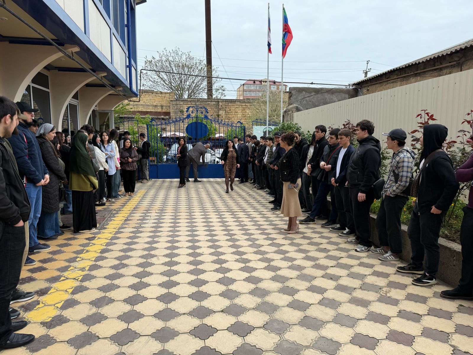 Учебная тренировка  в Институте мировой экономики г. Дербент