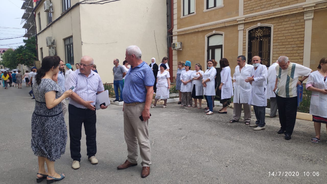 В городской поликлинике №1 г. Дербент были проведены мероприятия по сейсмической безопасности