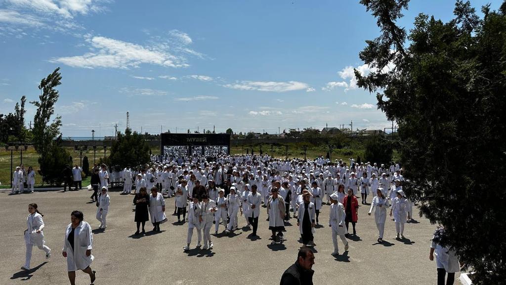 Учебно-тренировочная эвакуация в ГБПОУ РД «Дербентский медицинский колледж им. Г.А. Илизарова»